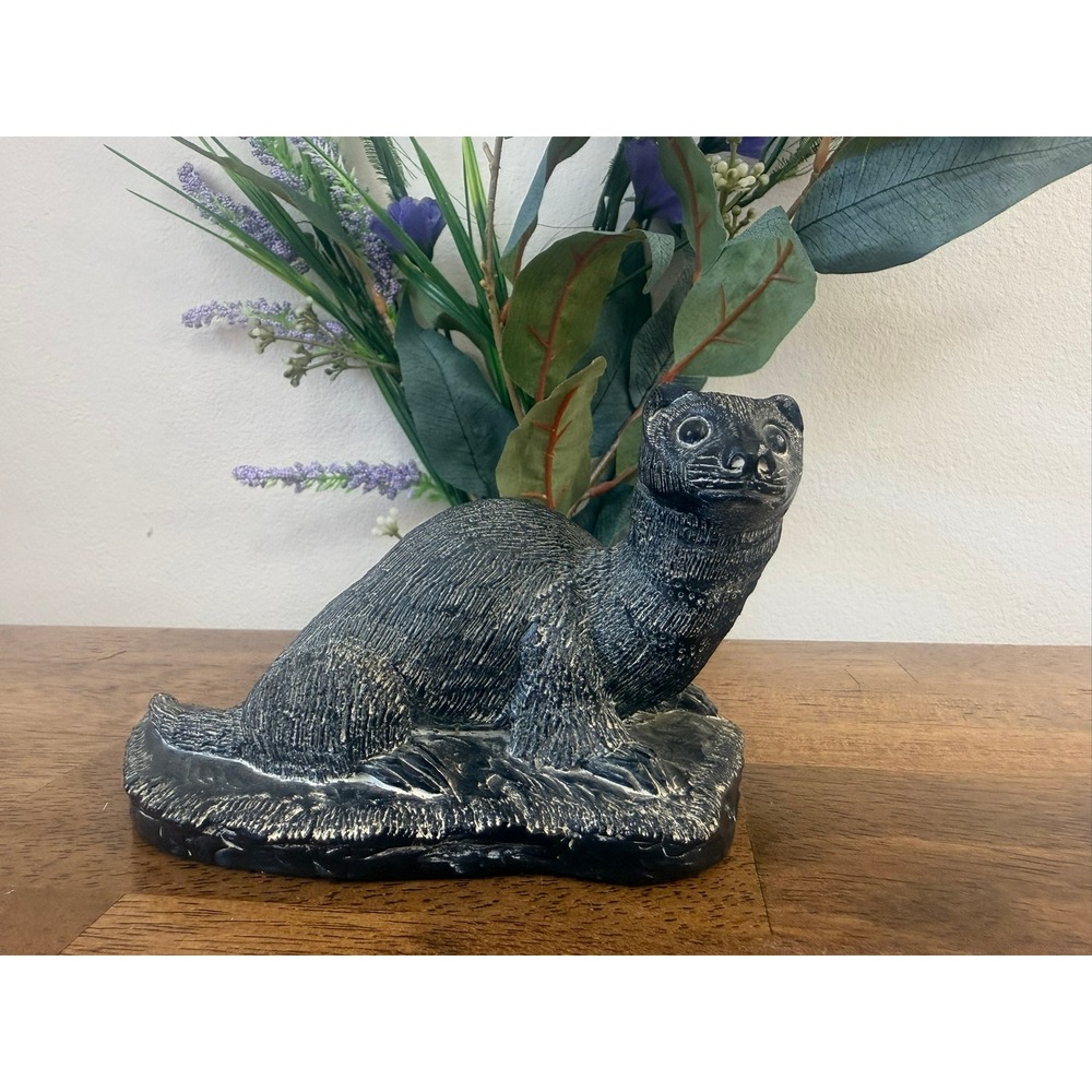 Aardvark‎ Canada Animal Figurine Black Sculpture Vintage Wildlife Cabin Lodge